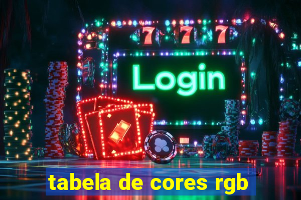 tabela de cores rgb